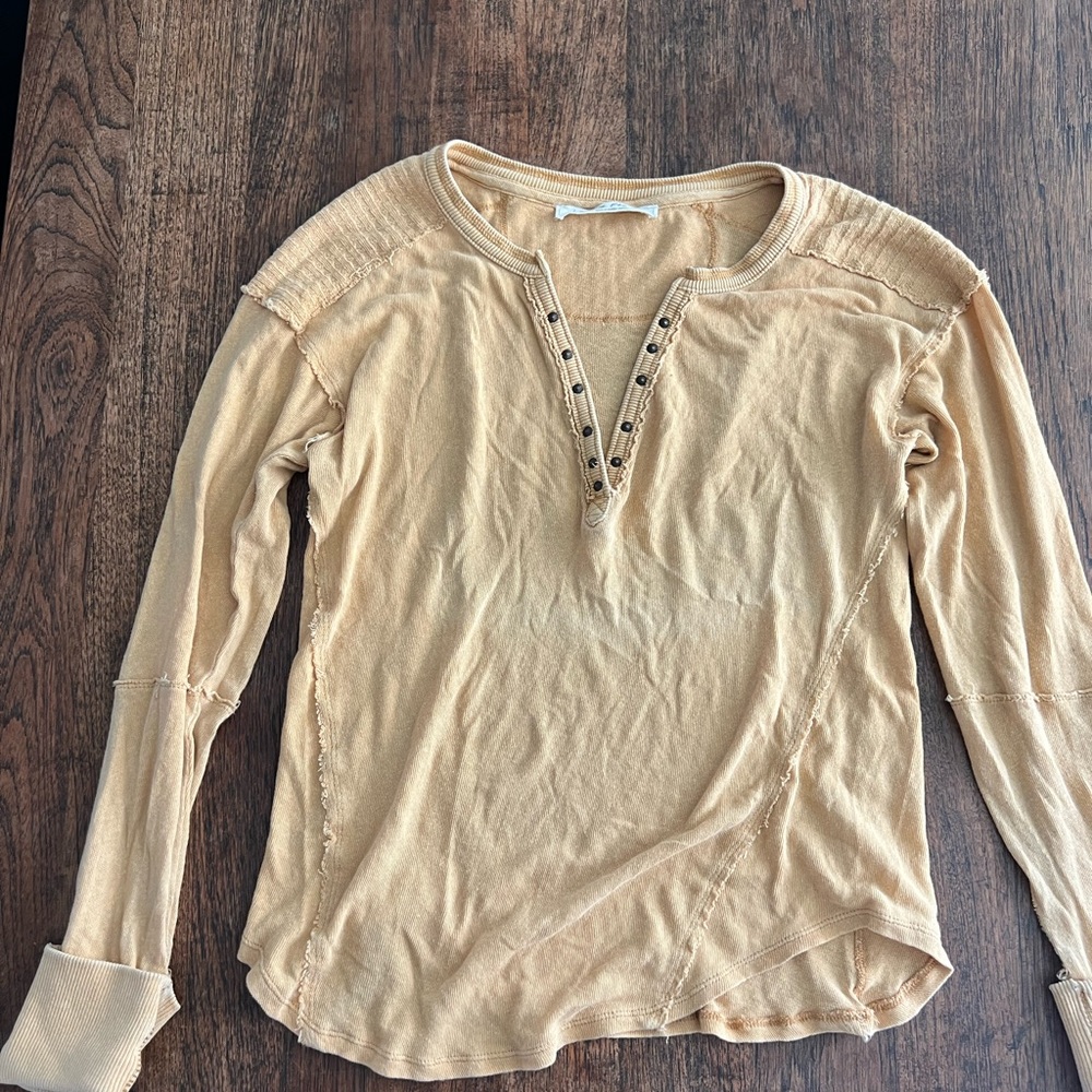 Free People long sleeve cotton shirt